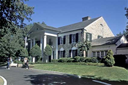 Front view of Graceland, Memphis, TN, USA Front view of Graceland, Memphis, TN, USA