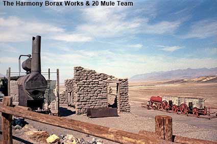  The Harmony Borax Works & 20 Mule Team, Death Valley, CA, USA