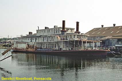 Derelict Riverboat, Pensacola, FL, USA Derelict Riverboat, Pensacola, FL, USA