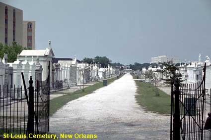 Above ground tombs, St Louis Cemetery, New Orleans, LA, USA