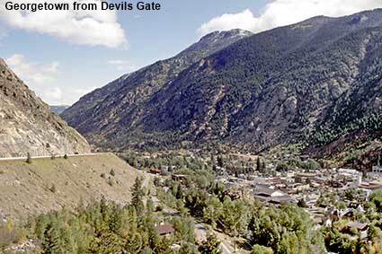 Georgetown from Devils Gate, CO, USA
