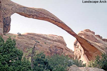 Landscape Arch, Arches National Park, UT, USA Landscape Arch, Arches National Park, UT, USA