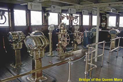 Bridge of the Queen Mary, Long Beach, CA, USA Bridge of the Queen Mary, Long Beach, CA, USA