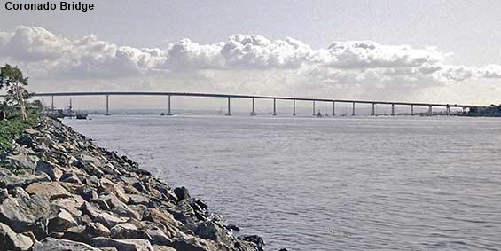 Coronado bridge from Seaport Village, San Diego, CA, USA Coronado bridge from Seaport Village, San Diego, CA, USA