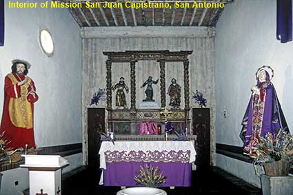  Interior of Mission San Juan Capistrano, San Antonio, TX, USA