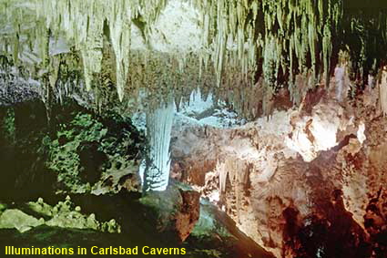  Illuminations in Carlsbad Caverns, NM, USA