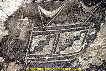 Petroglyphs near Puerco Pueblo Ruin, Petrified Forest National Park, AZ, USA Petroglyphs near Puerco Pueblo Ruin, Petrified Forest National Park, AZ, USA