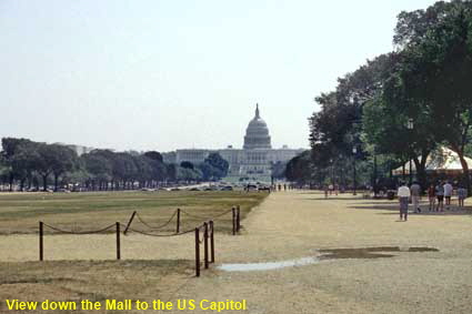  View down the Mall to the US Capitol, Washington DC, USA
