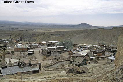 Calico Ghost Town from viewpoint, CA, USA Calico Ghost Town from viewpoint, CA, USA
