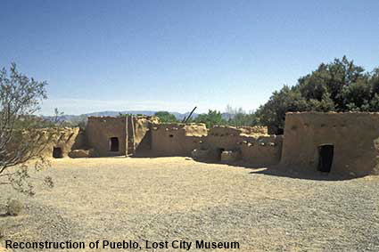Reconstruction of Pueblo, Lost City Museum, NV, USA Reconstruction of Pueblo, Lost City Museum, NV, USA