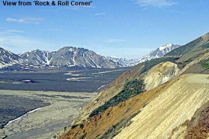 View from 'Rock & Roll Corner', Denali National Park, AK, USA View from 'Rock & Roll Corner', Denali National Park, AK, USA