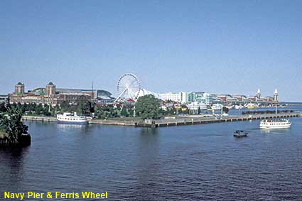 Navy Pier & Ferris Wheel, Chicago, IL, USA