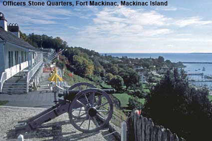 Officers Stone Quarters, Fort Mackinac, Mackinac Island, MI, USA