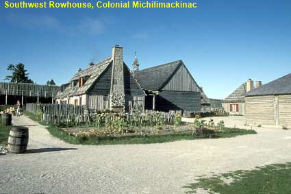Southwest Rowhouse, Colonial Michilimackinac, MI, USA