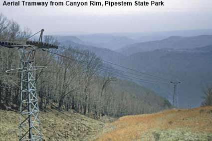 Pipestem Aerial Tramway from Canyon Rim,  WV, USA