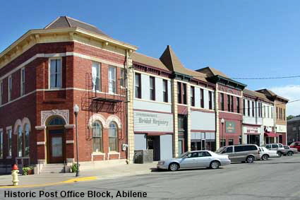 Historic Post Office Block, Abilene, Kansas, USA