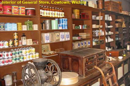 Interior of General Store, Cowtown, Wichita, KS, USA