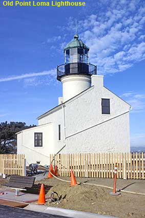 Old Point Loma Lighthouse, Cabrillo National Monument, Point Loma, CA, USA Old Point Loma Lighthouse, Cabrillo National Monument, Point Loma, CA, USA
