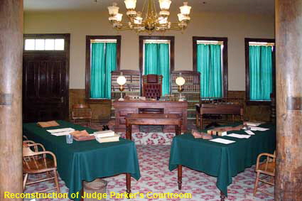  Reconstruction of Judge Parker's Courtroom, Fort Smith National Historic Site, AR, USA