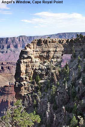  Angel's Window, Cape Royal Point, Grand Canyon NP, AZ, USA