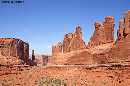 Park Avenue, Arches National Park, UT, USA Park Avenue, Arches National Park, UT, USA