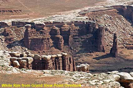  White Rim from Grand View Point Overlook, Canyonlands National Park, UT, USA