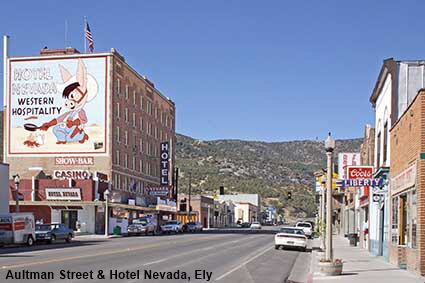 Aultman Street & Hotel Nevada, Ely, NV, USA Aultman Street & Hotel Nevada, Ely, NV, USA