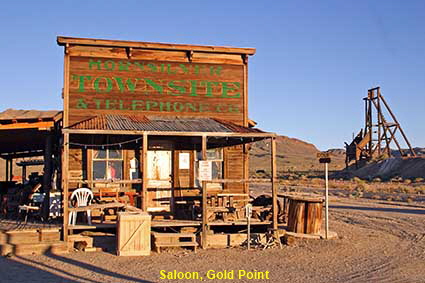 Saloon, Gold Point Ghost Town, NV, USA Saloon, Gold Point Ghost Town, NV, USA