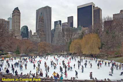  Skaters in Central Park, New York, NY, USA
