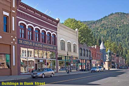  Buildings in Bank Street, Wallace, ID, USA