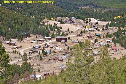  Elkhorn from trail to cemetery, MT, USA