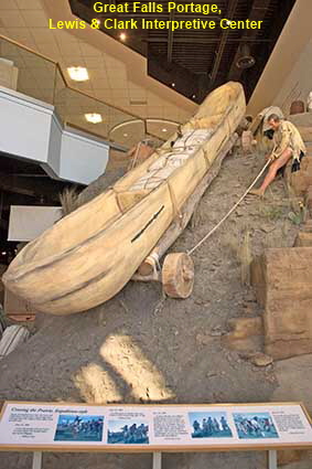 Great Falls Portage, Lewis & Clark Interpretive Center, Great Falls, MT, USA Great Falls Portage, Lewis & Clark Interpretive Center, Great Falls, MT, USA