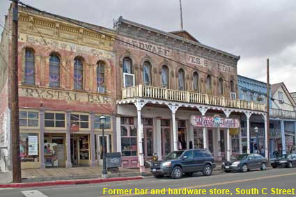 Former bar and hardware store, South C Street, Virginia City, NV, USA Former bar and hardware store, South C Street, Virginia City, NV, USA