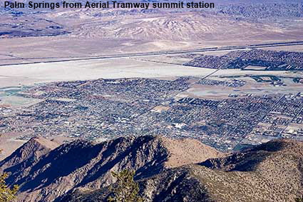 Palm Springs from Aerial Tramway summit station, CA, USA Palm Springs from Aerial Tramway summit station, CA, USA