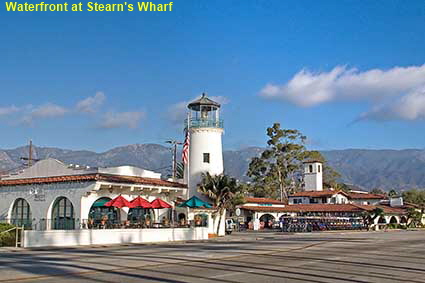  Waterfront at Stearn's Wharf, Santa Barbara, CA, USA