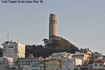  Coit Tower from by Pier 39, San Francisco, CA, USA