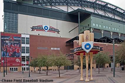 Chase Field Baseball Stadium, Phoenix, AZ, USA Chase Field Baseball Stadium, Phoenix, AZ, USA