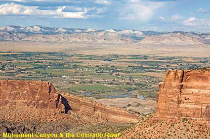 Monument Canyon & the Colorado River, Colorado National Monument, CO, USA Monument Canyon & the Colorado River, Colorado National Monument, CO, USA
