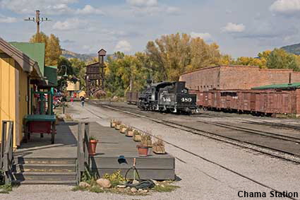 Chama Station, Cumbres & Toltec Railroad, NM, USA Chama Station, Cumbres & Toltec Railroad, NM, USA