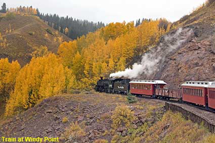  Train at Windy Point, Cumbres & Toltec Railroad, CO, USA Train at Windy Point, Cumbres & Toltec Railroad, CO, USA