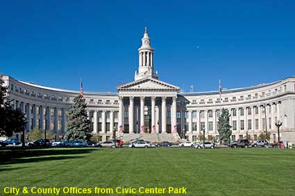  City & County Offices from Civic Center Park, Denver, CO, USA City & County Offices from Civic Center Park, Denver, CO, USA