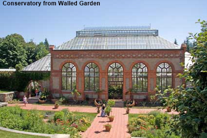  Conservatory from Walled Garden, Biltmore House, Asheville, NC, USA