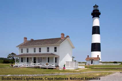  Bodie Island Lighthouse, Cape Hatteras National Seashore, NC, USA