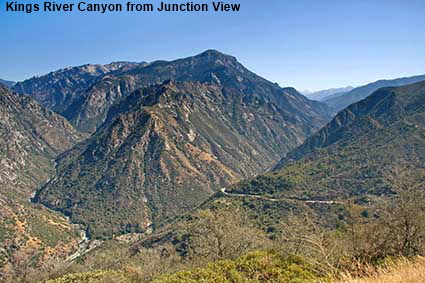  Kings River Canyon from Junction View, Kings Canyon National Park, CA, USA