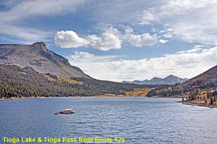  Tioga Lake & Tioga Pass from Route 120, CA, USA