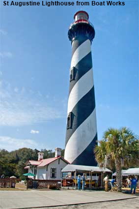  St Augustine Lighthouse from Boat Works, FL, USA