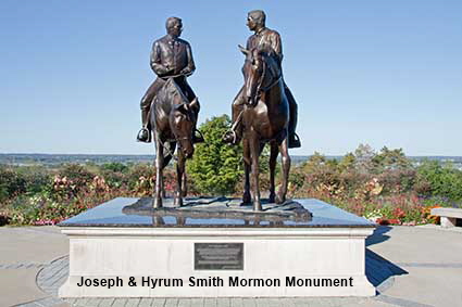 Joseph & Hyrum Smith Mormon Monument, Nauvoo, IL, USA