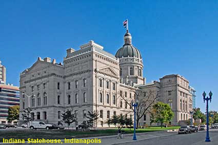 Indiana Statehouse, Indianapolis, IN, USA