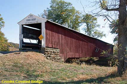 Crooks Covered Bridge (1856), Parke County, IN, USA