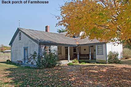 Back porch of Farmhouse, Billie Creek Village, Rockville, IN, USA